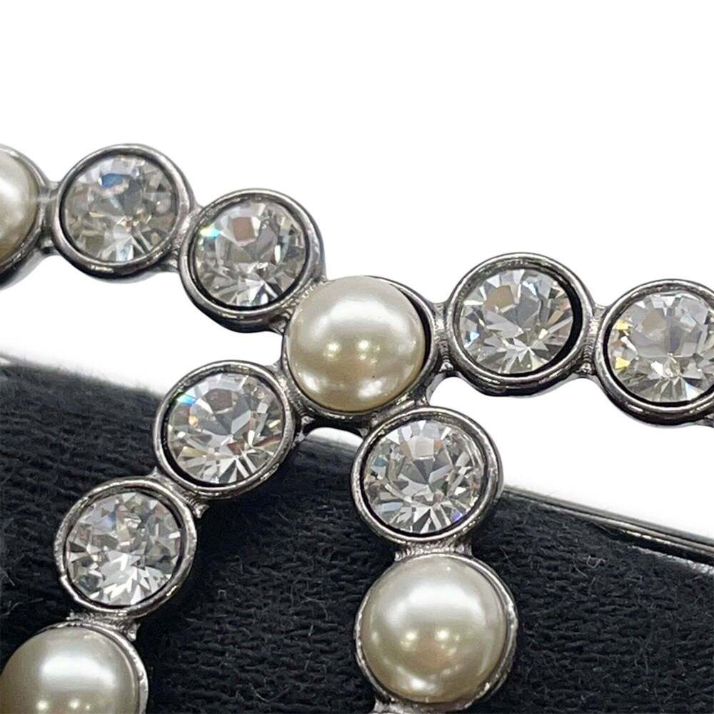 CHANEL Black Pearl Logo Brooch - Picture 7 of 10